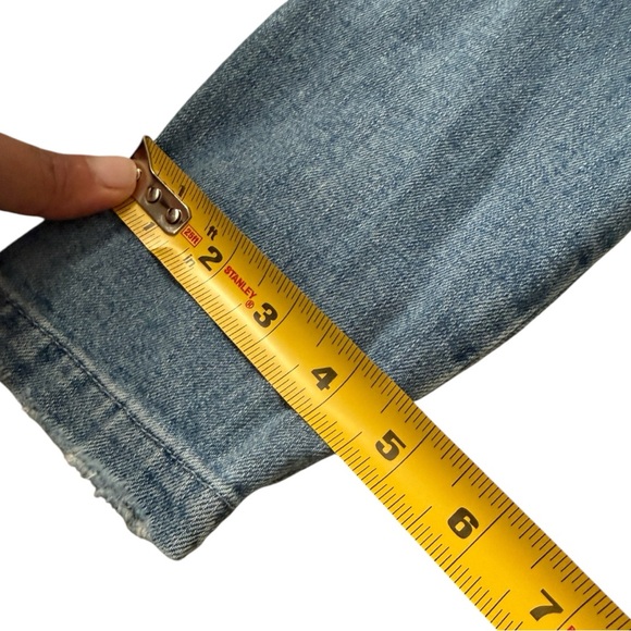 Retrofête Willa Ruched Denim Mini Dress Light Wash Snap Front Luxe - Medium - Picture 12 of 12